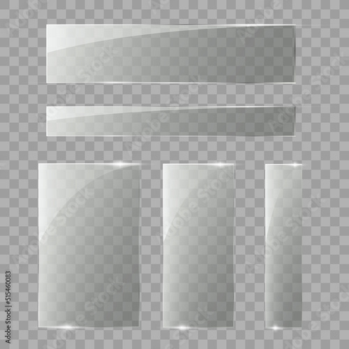 Vector of rectangle glass frame.	
