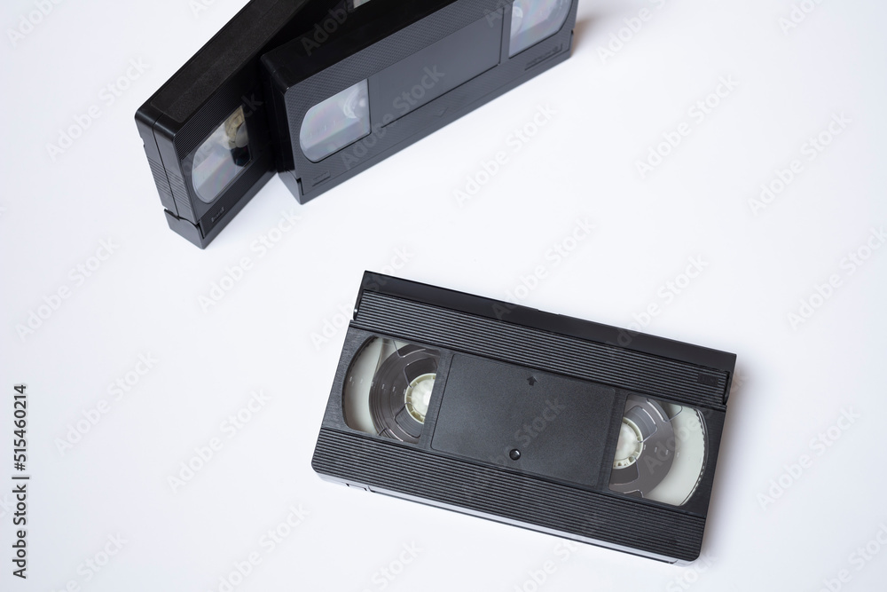昔のビデオテープ、VHSテープ	