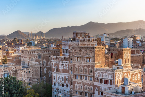Panorama of Sanaa, capital of Yemen photo