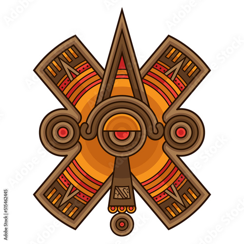 stylized mayan symbol
