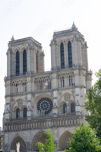 Front of the Notre Dome Cathedral in Paris