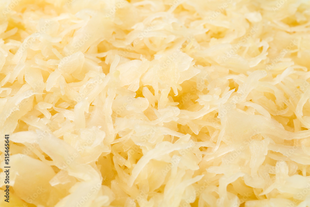 Tasty fermented cabbage as background, closeup view Tasty fermented cabbage as background, closeup view