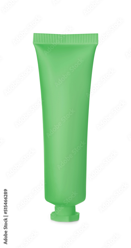 Blank tube of cosmetic product isolated on white Blank tube of cosmetic product isolated on white