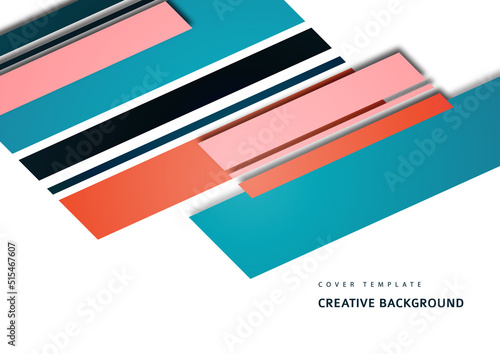 Inclined stripes and lines. Template for business presentations, app covers and website designs. Vector