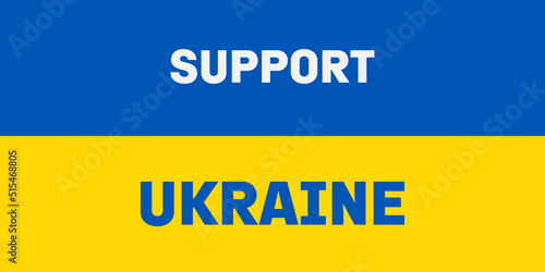 Support ukraine text  on flag