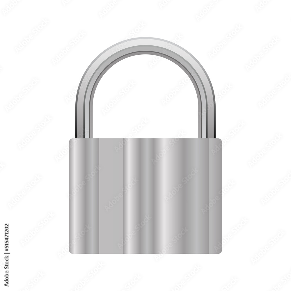 Illustration of door lock in detailed realistic style. Illustration of door lock in detailed realistic style.