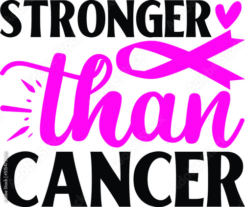 Stronger than cancer vector arts