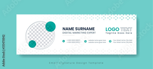 Email Signature Design template modern business email signature, creative layout corporate electronic mail signature for the website.