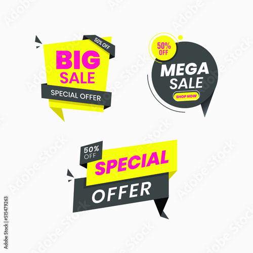 Sale stickers. price tag label. banner sticker or abstract flyer. graphic for offer labels design template vector collection
