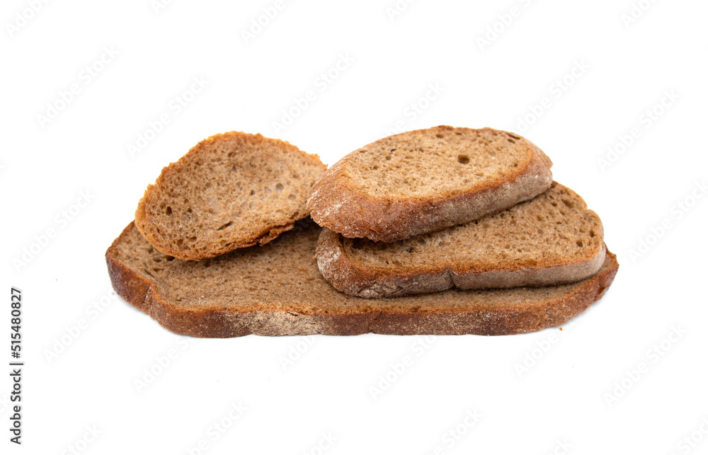 Bread toasts, crackers on a white background. Bread toasts, crackers on a white background.