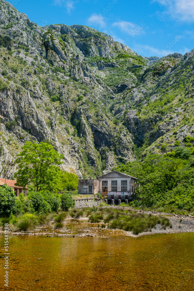 Scenic mountain view near Old Town Kotor and the Skurda river Scenic mountain view near Old Town Kotor and the Skurda river