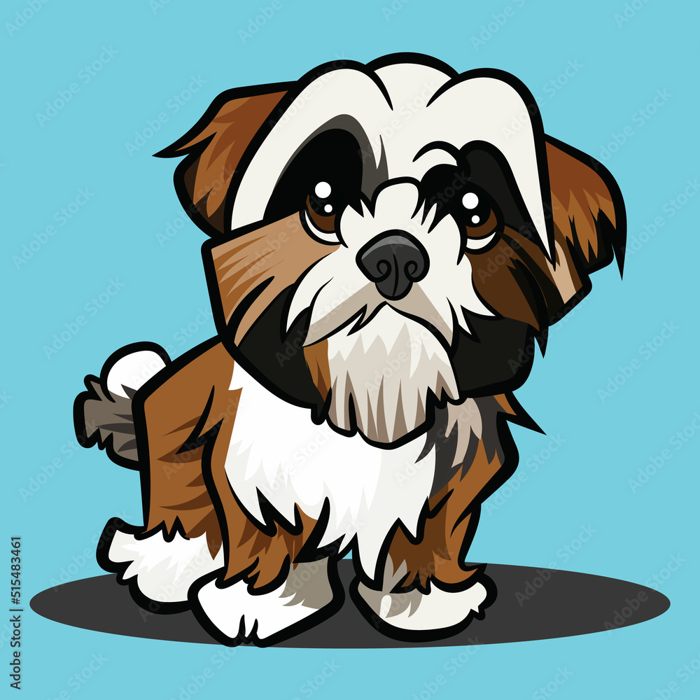 Cute dogs cartoon vector illustration of premium Cute dogs cartoon vector illustration of premium