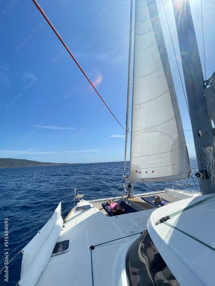 Fototapeta premium yacht in the sea