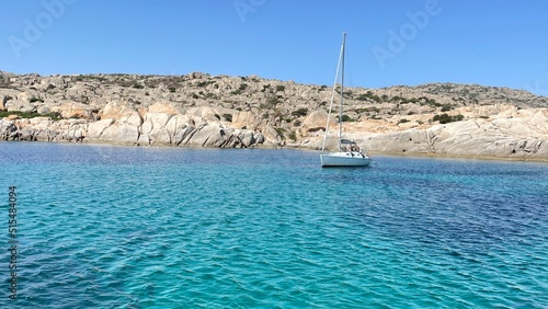 yacht in the sea photo