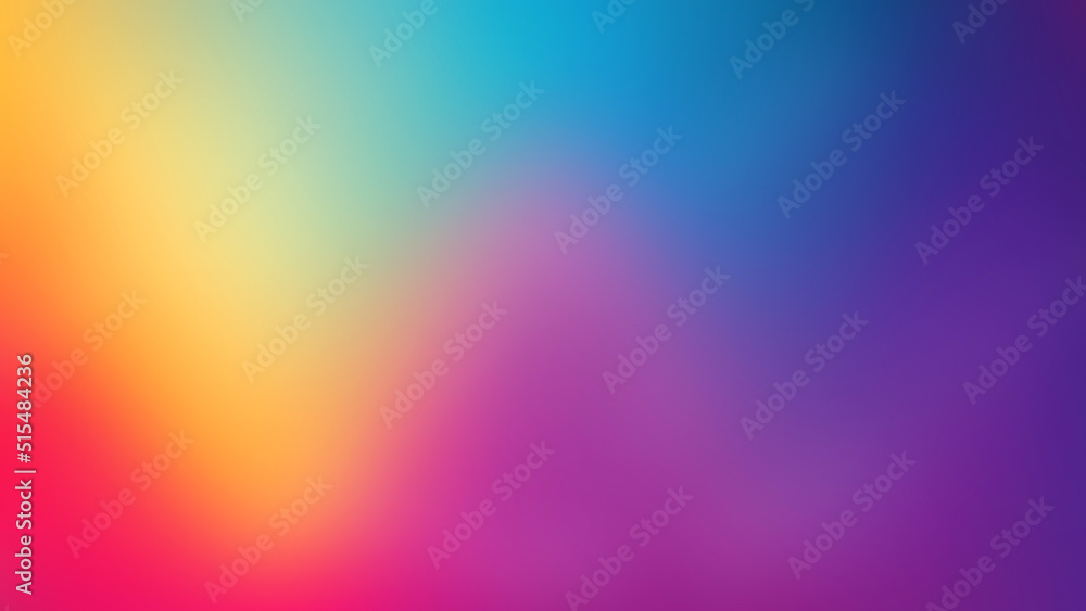 Obraz premium Abstract blurred gradient background in bright colorful smooth. Soft color illustration, for wallpaper, banner, background, postcard, book illustration, landing page.