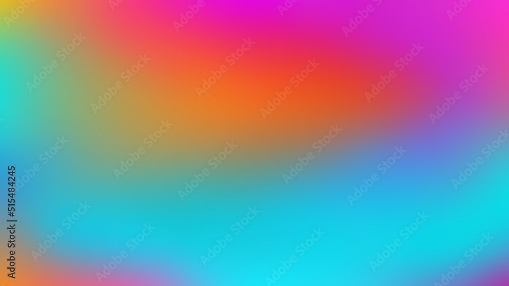 Abstract blurred gradient background in bright colorful smooth. Soft color illustration, for wallpaper, banner, background, postcard, book illustration, landing page.