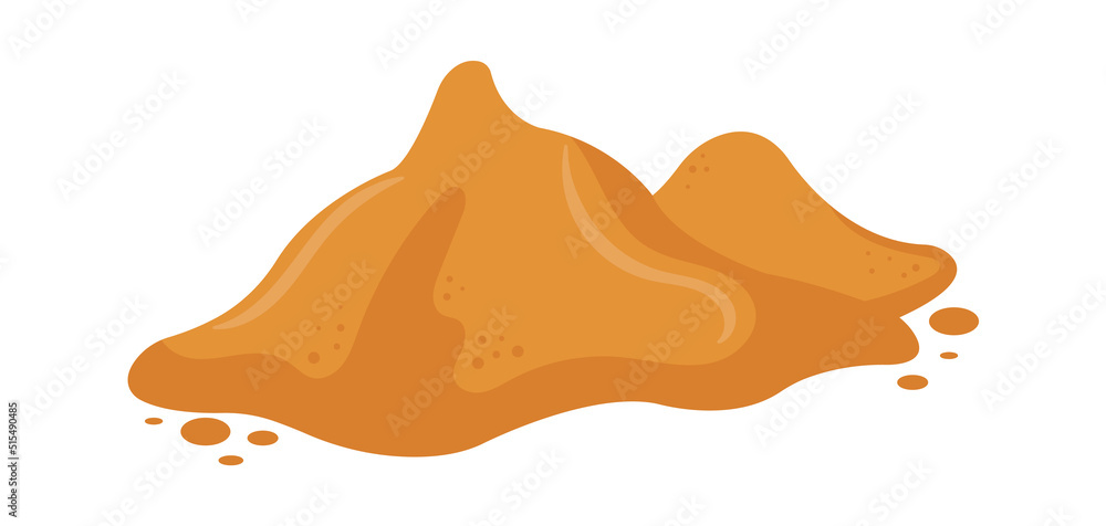 Pile of sand Construction Industry. Vector illustration Pile of sand Construction Industry. Vector illustration