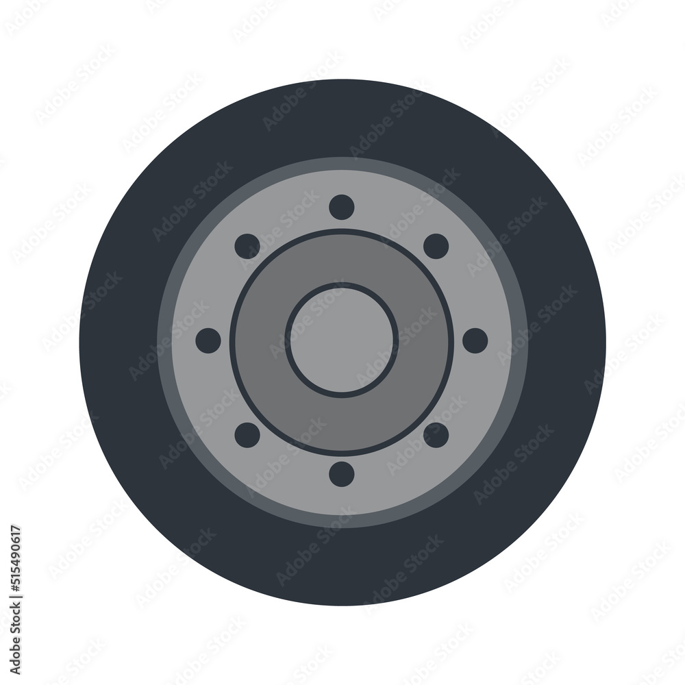 Tractor wheel icon. Vector illustration Tractor wheel icon. Vector illustration