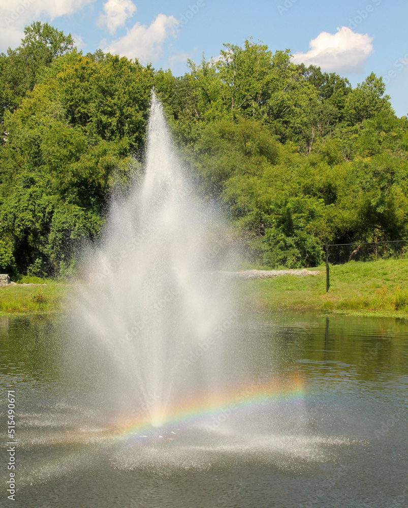 fountains in the park