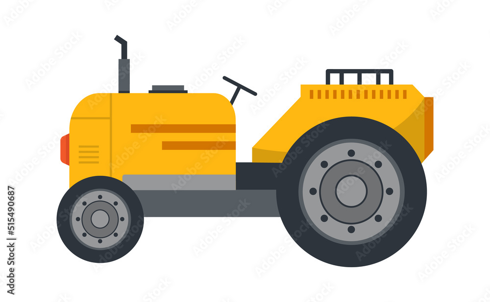 Tractor Construction Industry. Vector illustration