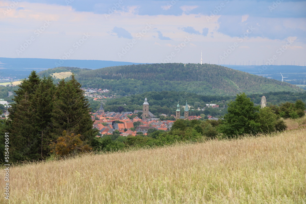 Hiking in the Harz Mountains | Hiking in the Harz Mountains | City of Goslar in the background