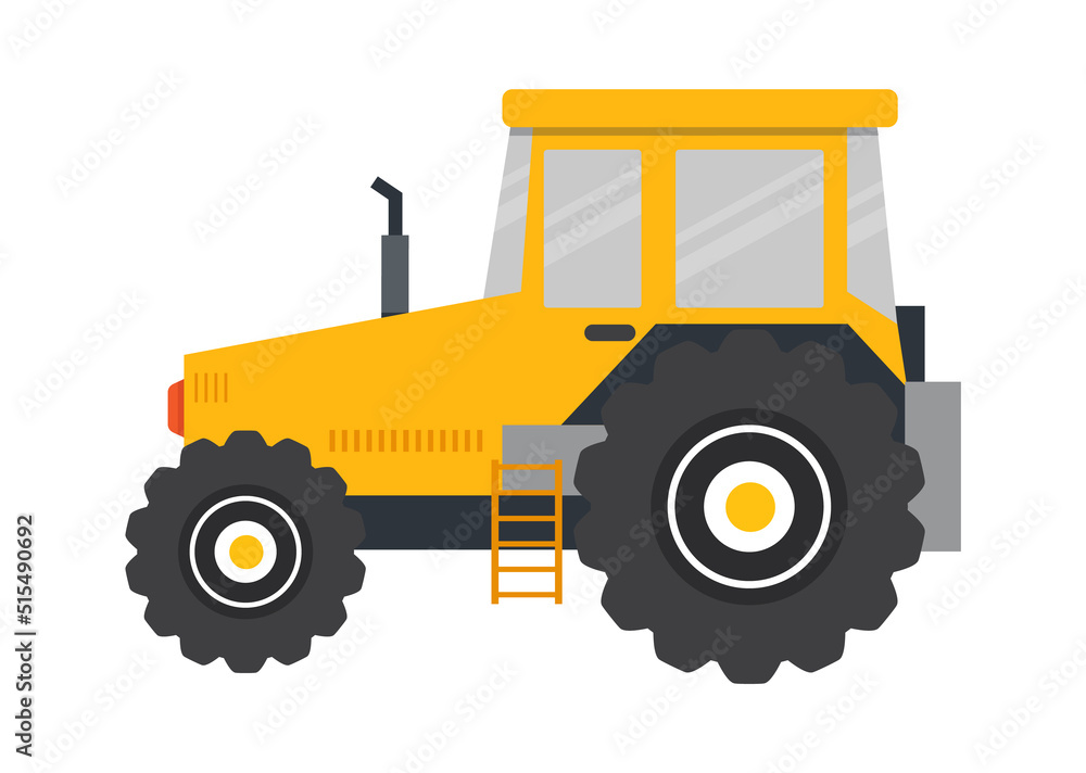 Obraz premium Tractor Construction Industry. Vector illustration