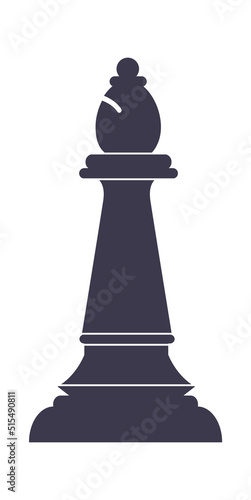 Bishop chess icon. Vector illustration