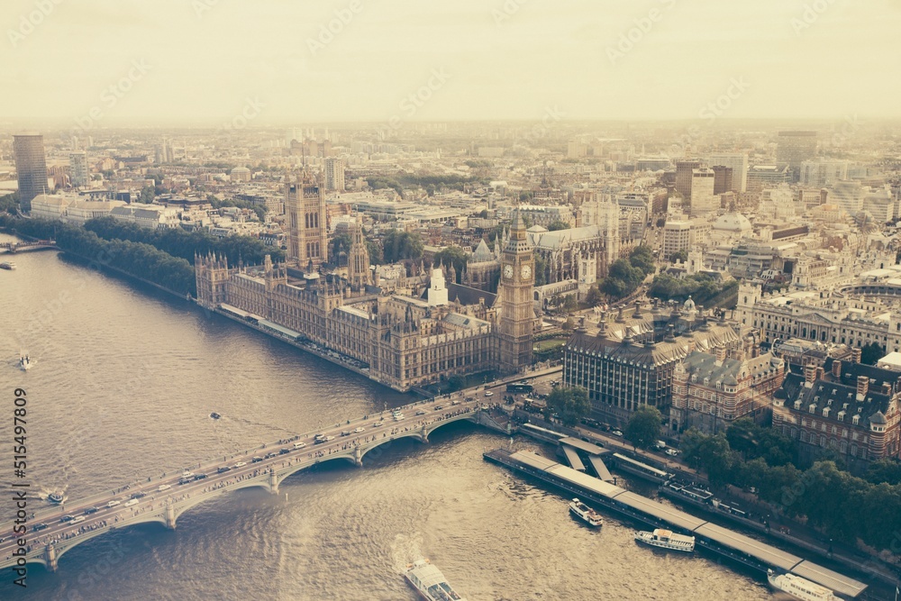 london parliament landscape from london eye