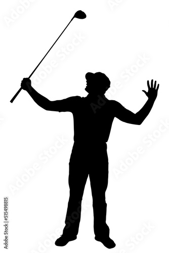 Disgusted Angry Golfer Series - Bad Tee Shot Club In Air