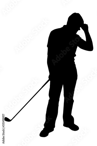 Disgusted Angry Golfer Series - Bad Iron Shot Fist
