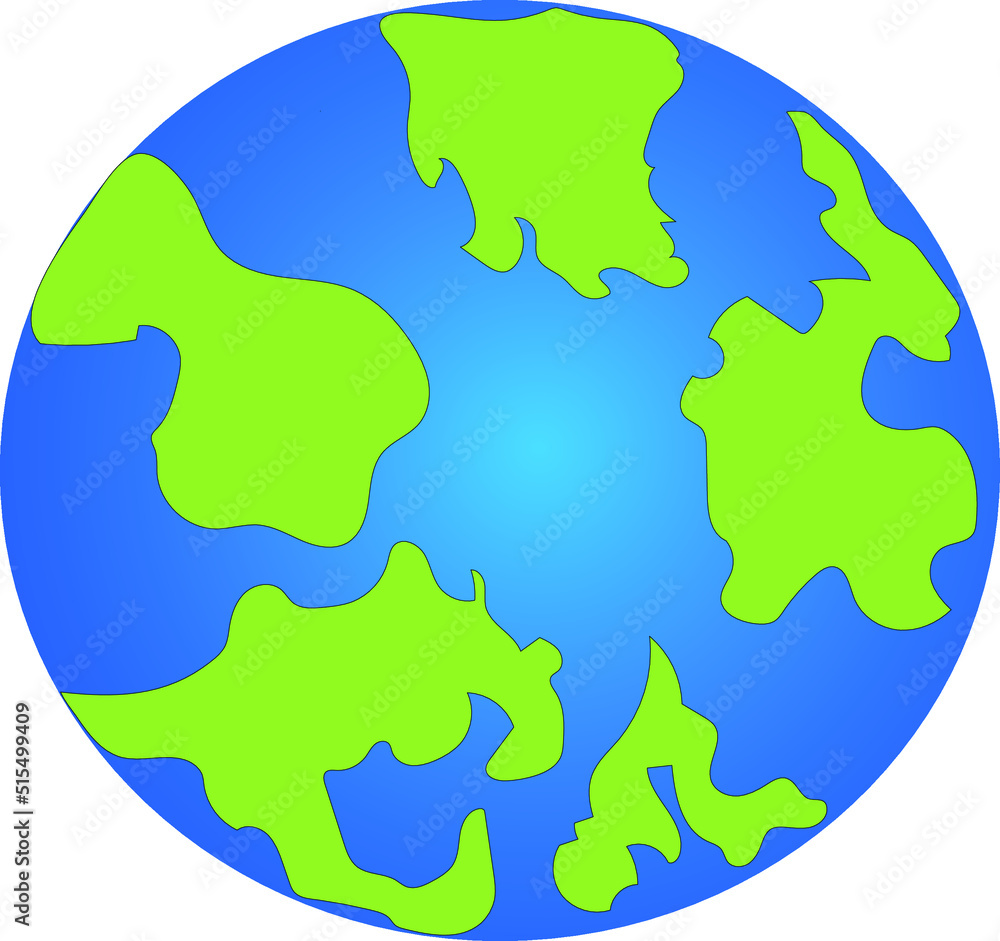 Planet Earth vector illustration. Globe. Earth isolated on the white background 