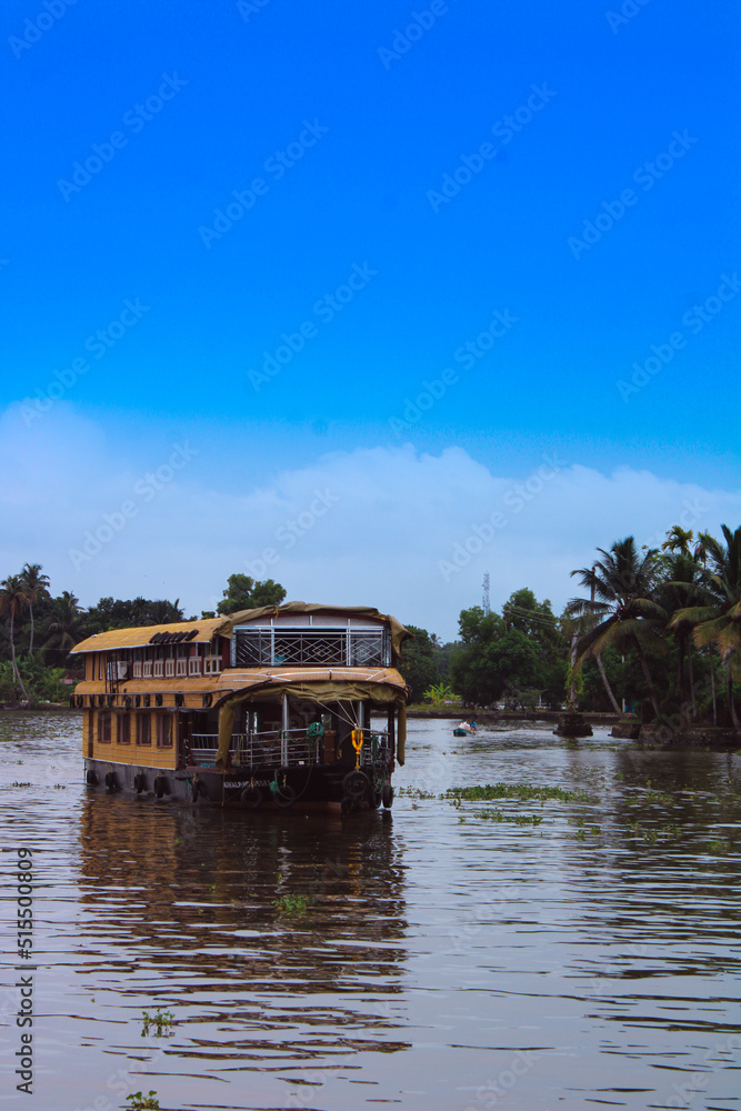 Fototapeta premium boat on the lake