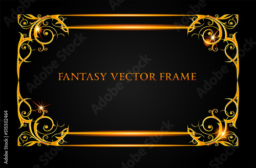 Gold fantasy frame
