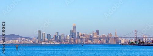 scenic sunrise in San Francisco