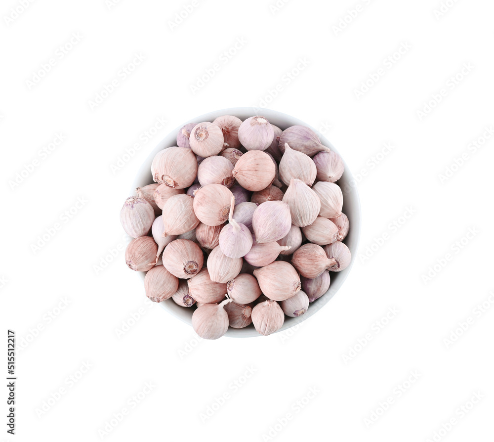 single garlic isolated on the white background single garlic isolated on the white background