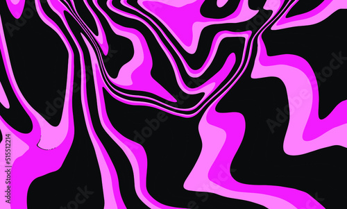 Hippie 1960s-style wallpaper design in a psychedelic trippy mood and bright acidic colors.