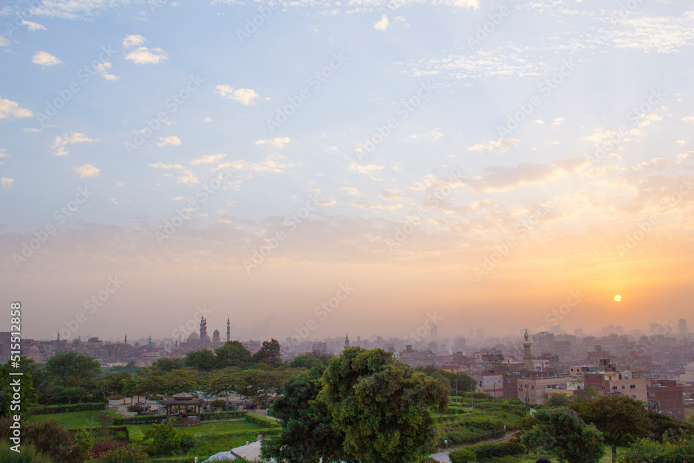 Mosque of Muhammad Ali in the heart of the Citadel in Cairo, Egypt