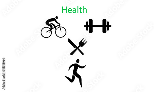 illustration of healthy living