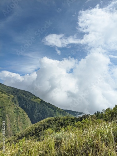 clouds over the mountains