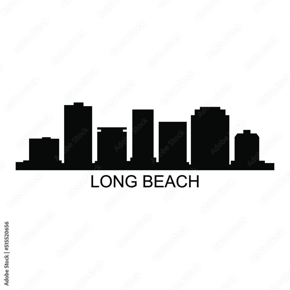 Long beach skyline