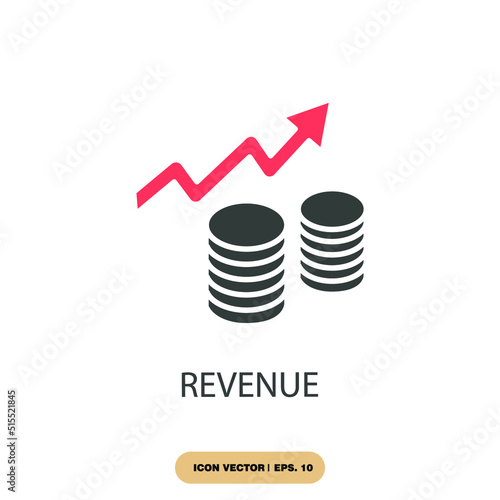 revenue icons  symbol vector elements for infographic web
