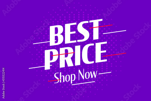 Best price sale discount promo banner template
