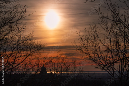 sunset in the mountains
