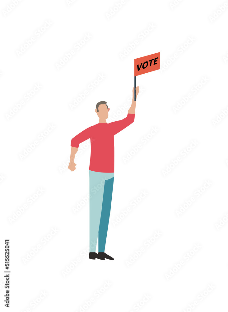 flat man with vote cartel flat man with vote cartel