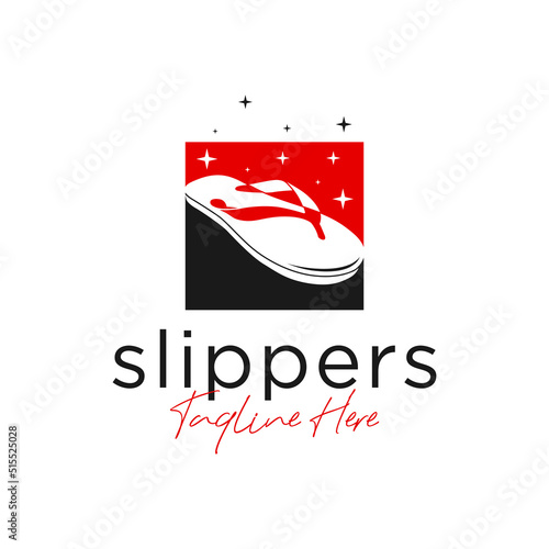 flip flop sales industry illustration logo