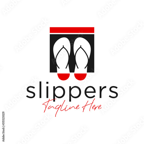 flip flop sales industry illustration logo