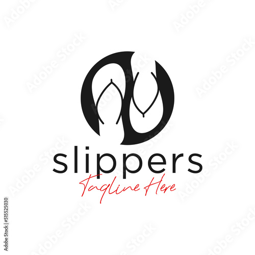 flip flop sales industry illustration logo