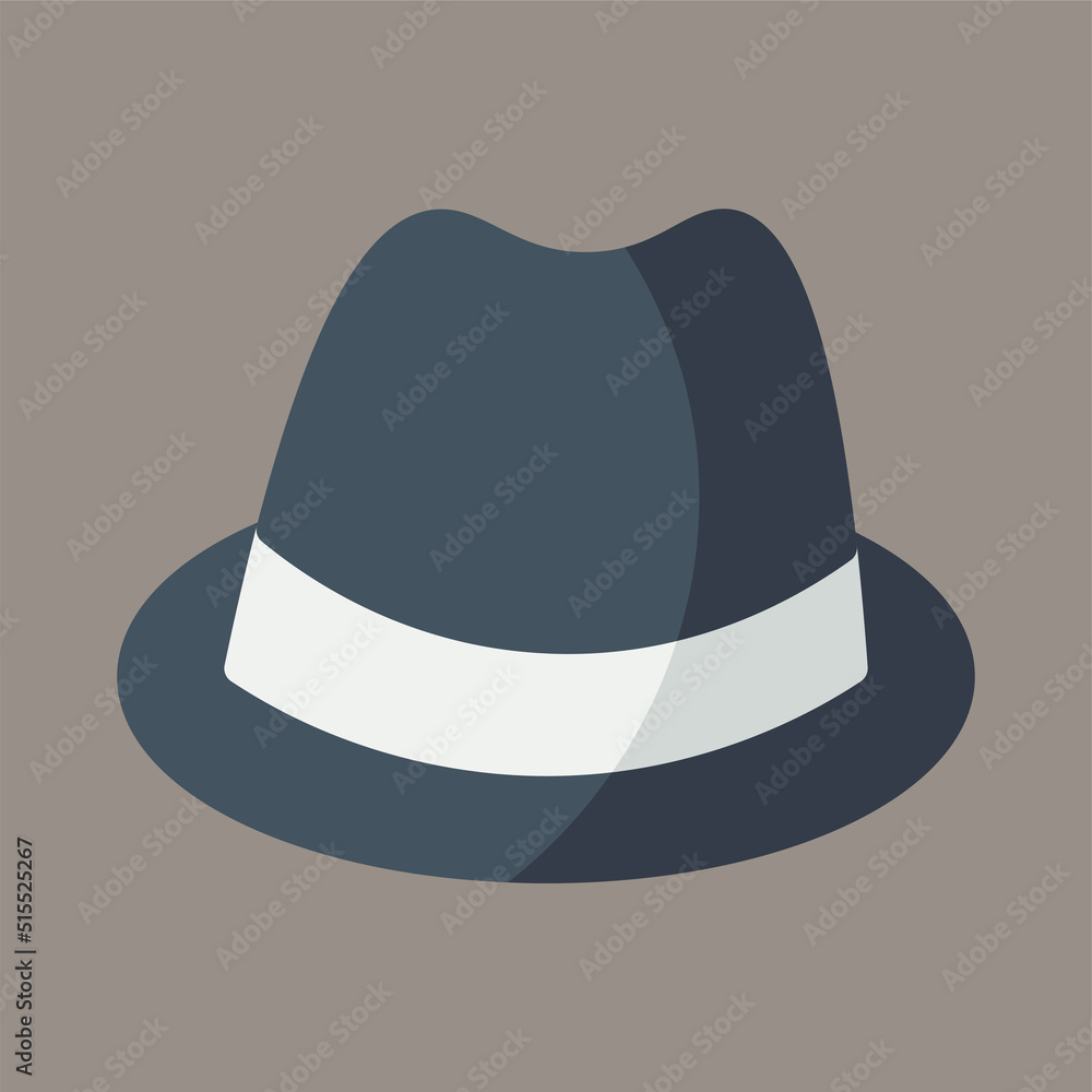 Icon, logo, vector illustration of a cowboy hat isolated on gray background. suitable for animal husbandry, culture, protection and logos. Icon, logo, vector illustration of a cowboy hat isolated on gray background. suitable for animal husbandry, culture, protection and logos.