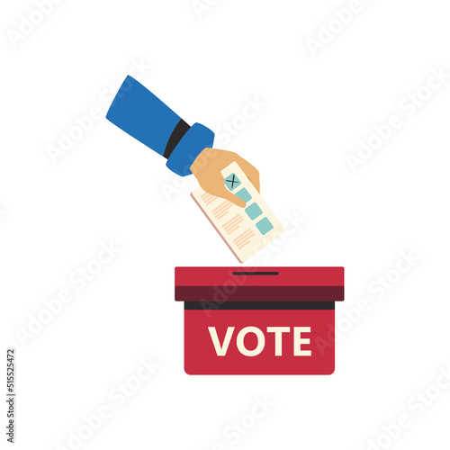 flat red vote box