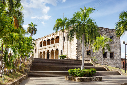 Alcazar de Colon  Diego Columbus residence situated in Spanish Square. Colonial Zone of the city  declared. Santo Domingo  Dominican Republic.